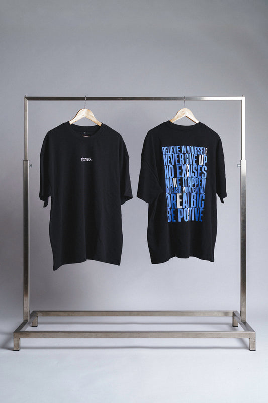 Believe Oversized Tee - Black