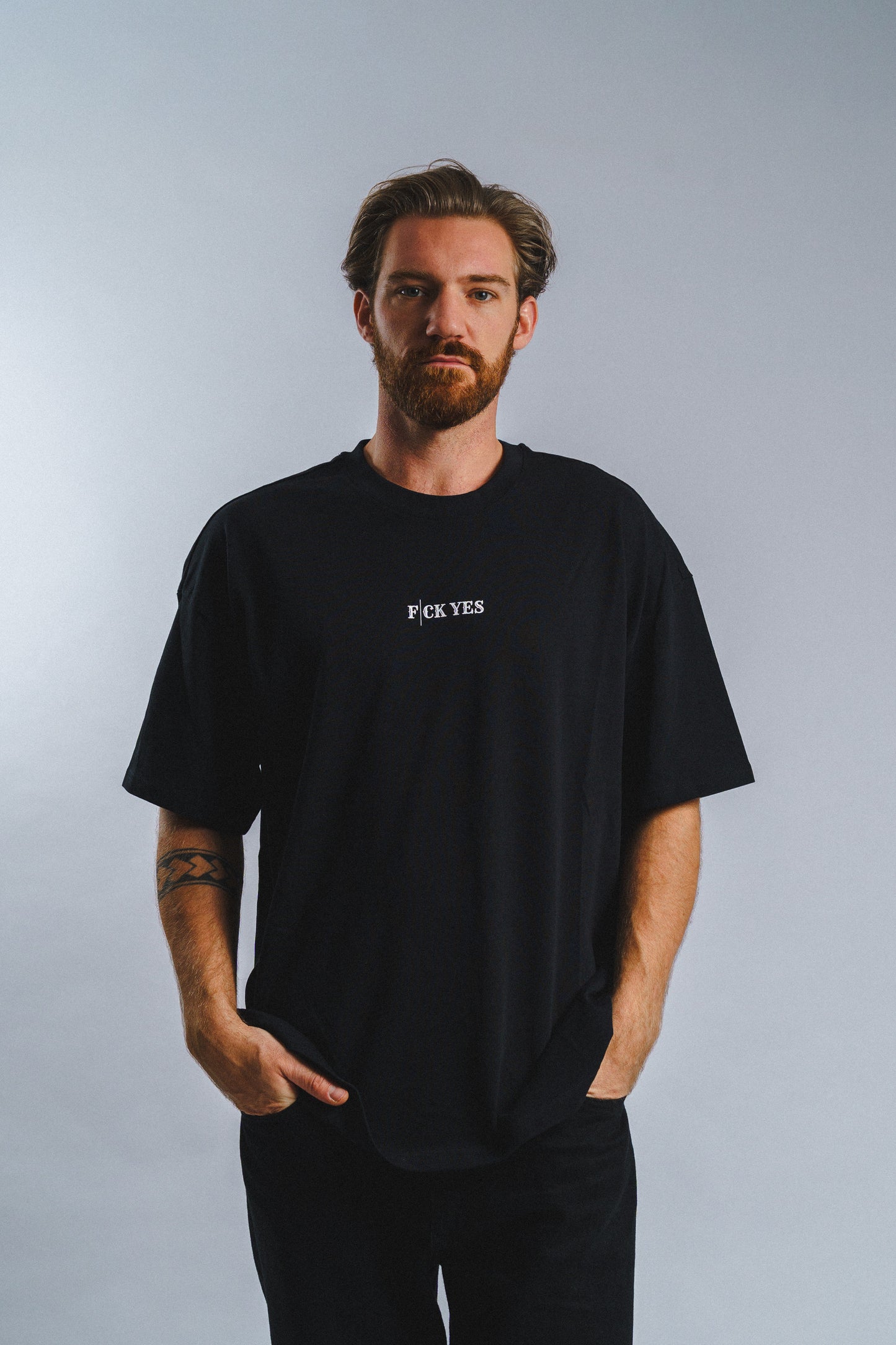 Believe Oversized Tee - Black