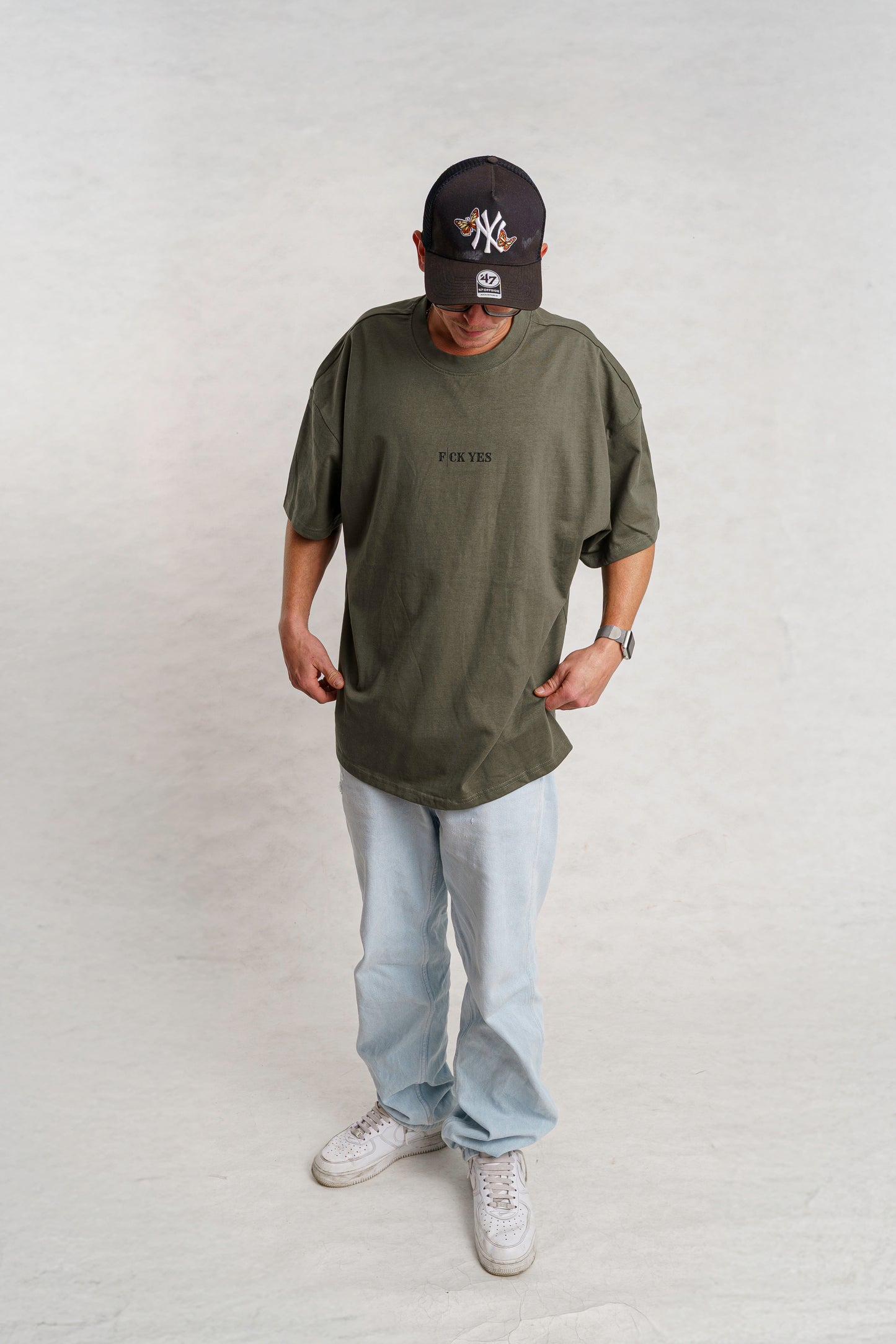 FY Basic Oversized Tee - Olive Green
